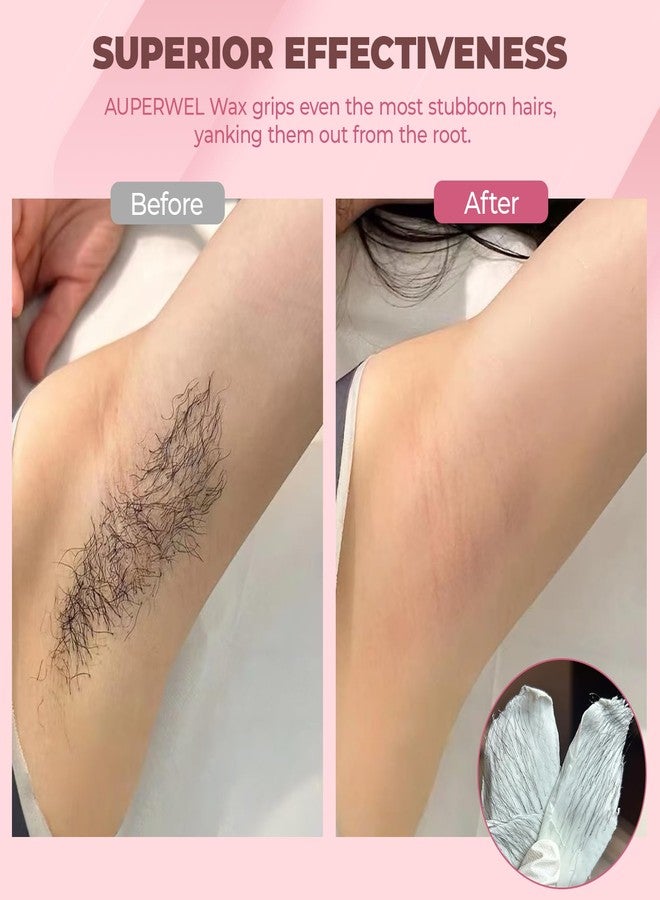 أوبيرويل خرز شمع أوبرويل 2.5 رطل، خرز شمع صلب مناسب لإزالة شعر منطقة البكيني البرازيلية والشعر الخشن، شمع صلب للبشرة الحساسة لإزالة الشعر (الوجه/الجسم/الإبط)، أكياس شمع قابلة لإعادة التعبئة لإزالة الشعر بالشمع في المنزل - Image 2